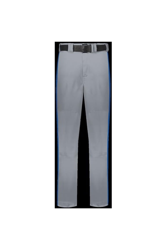 Adult Piped Change Up Baseball Pant, Baseball Gray & Royal - 3XL