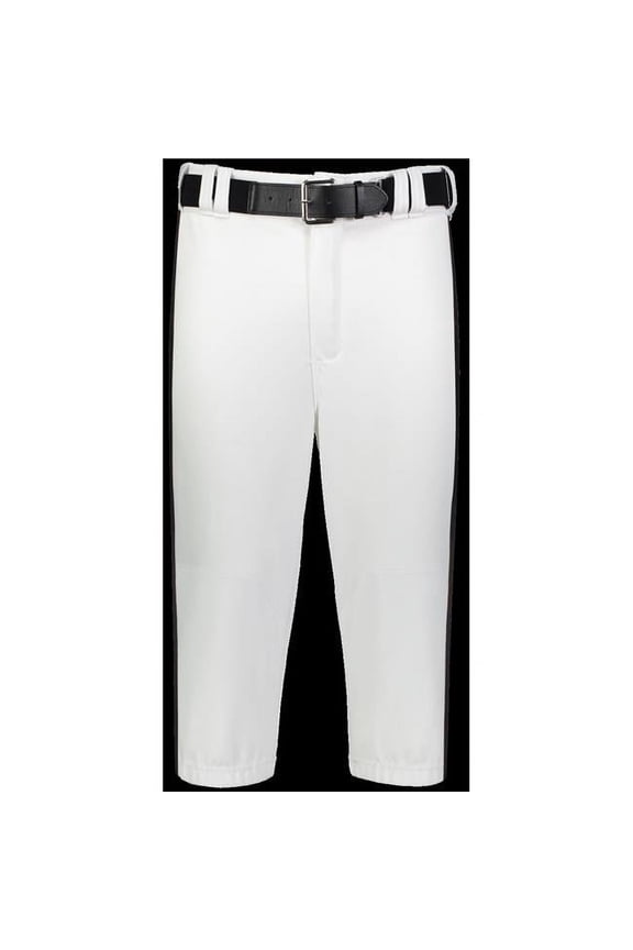 Adult Piped Diamond Series Knicker 2.0 Pant, White & Black - Medium