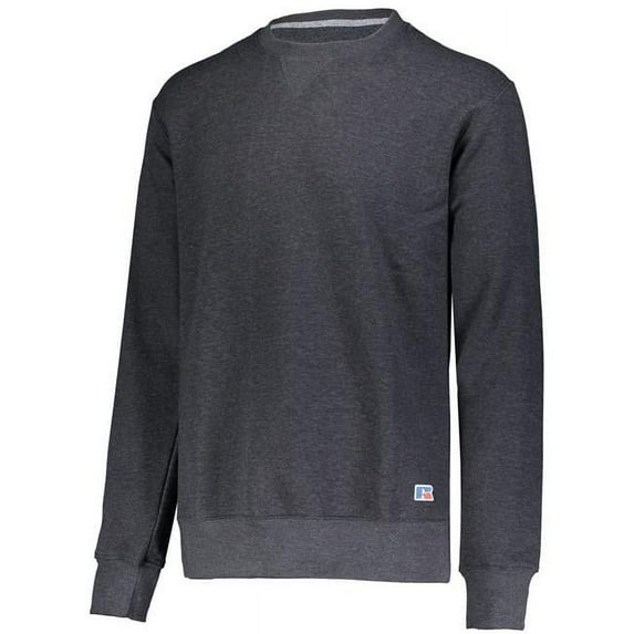 Russell Athletic B00911097 Cotton Rich Fleece Crewneck, Charcoal Heather - 2XL