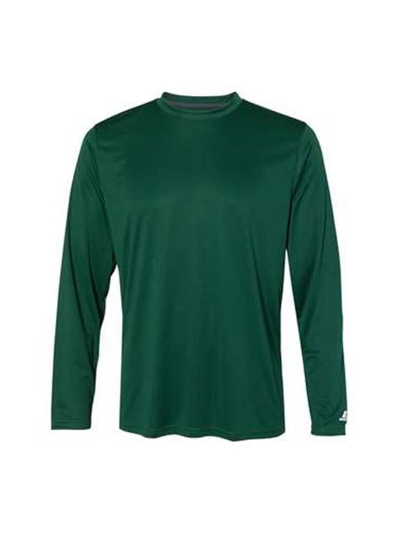 Athletic B62234548 Core Performance Long Sleeve T-Shirt, Dark Green - 3XL
