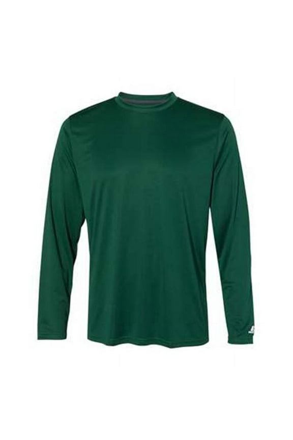 Athletic B62234548 Core Performance Long Sleeve T-Shirt, Dark Green - 3XL