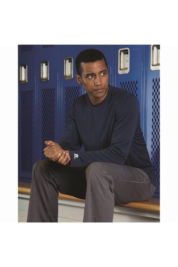 B62234675 Core Performance Long Sleeve T-Shirt, Purple - Large