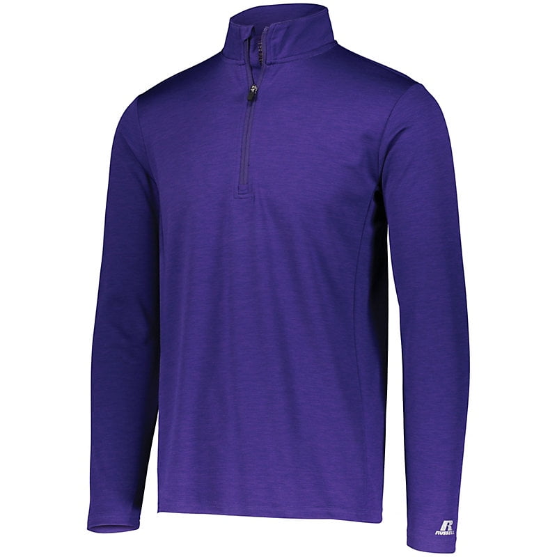 RUSSELL ATHLETIC usa製 紫M Russell Athletic B63634677 Striated Quarter-Zip Pullover,