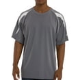 thumbnail image 1 of Russell Athletic Big & Tall Dri-Power Crew with shoulder insert Grey/White, 2XT, 1 of 2