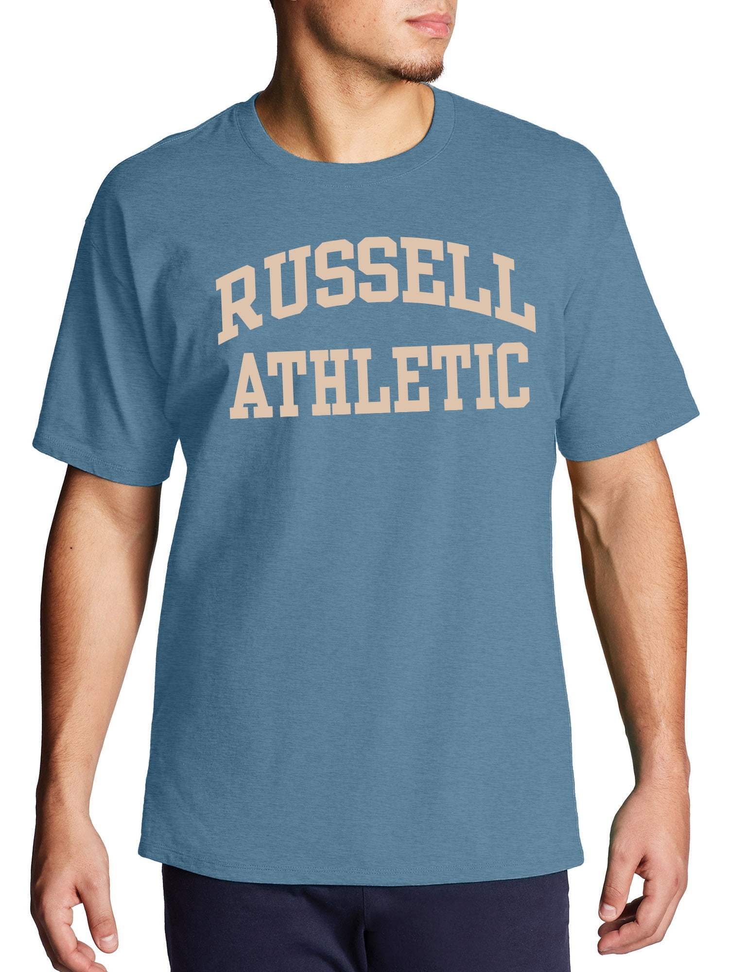 Russell Athletic Big & Tall Men's Classic Logo Graphic Tee, Sizes XLT ...