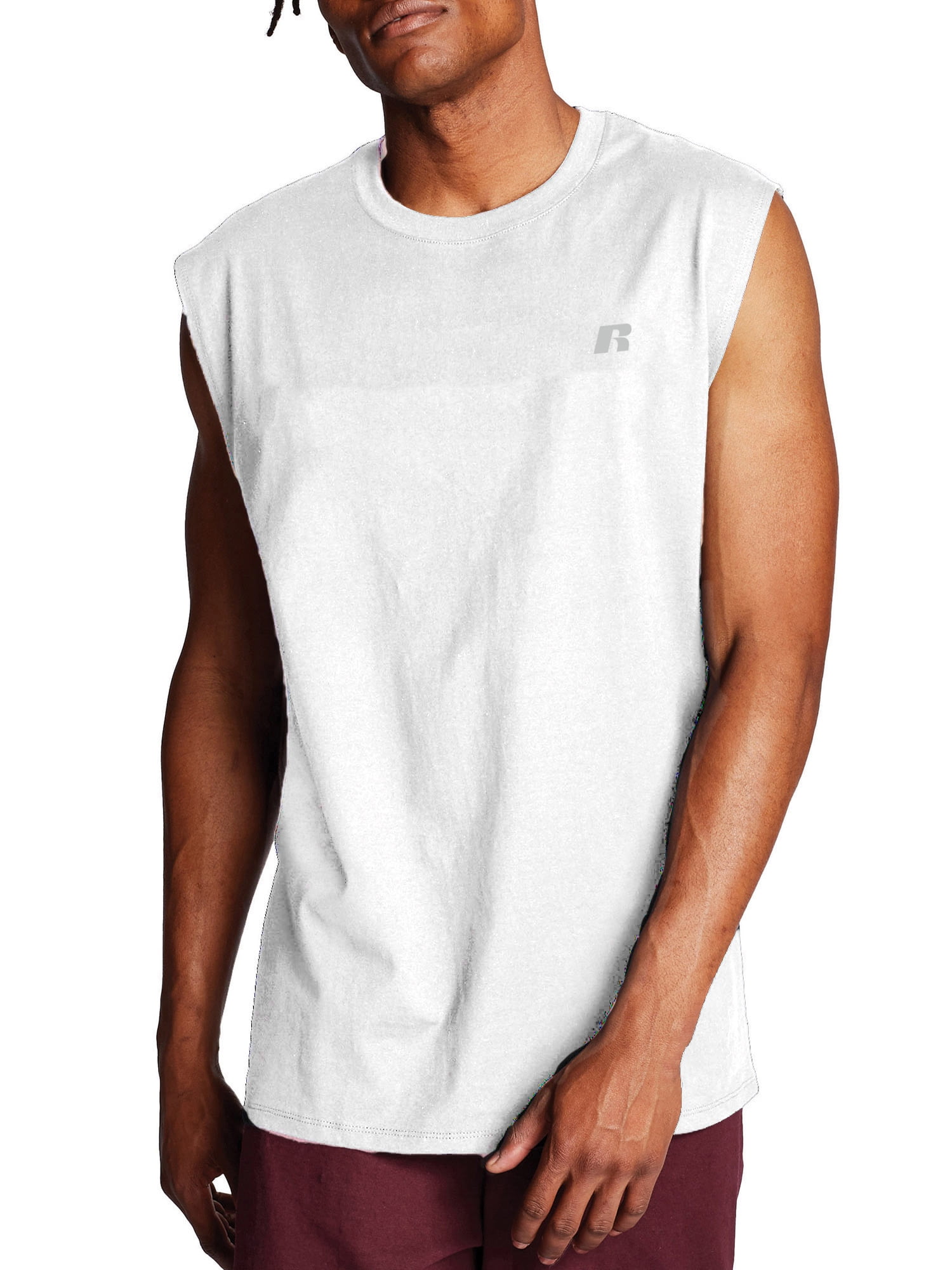 Russell Athletic Big & Tall Men's Polyester Jersey Sleeveless Muscle T ...