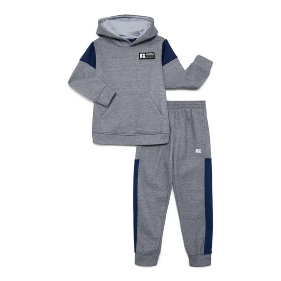 Russell Athletic Toddler & Boys Colorblock Fleece Hoodie and Joggers Set, 2-Piece, Sizes 2T-18 & Husky