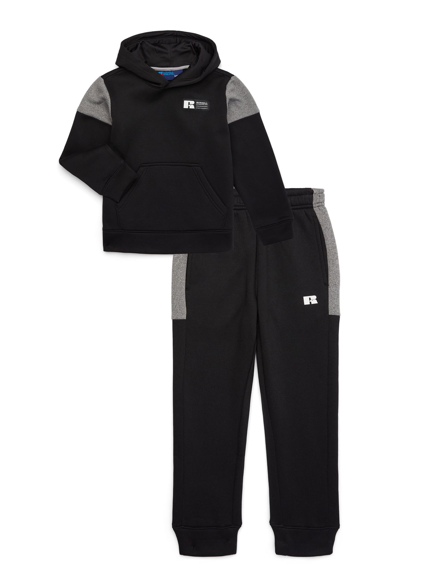 Russell Athletic Toddler & Boys Colorblock Fleece Hoodie and Joggers Set, 2-Piece, Sizes 2T-18 & Husky