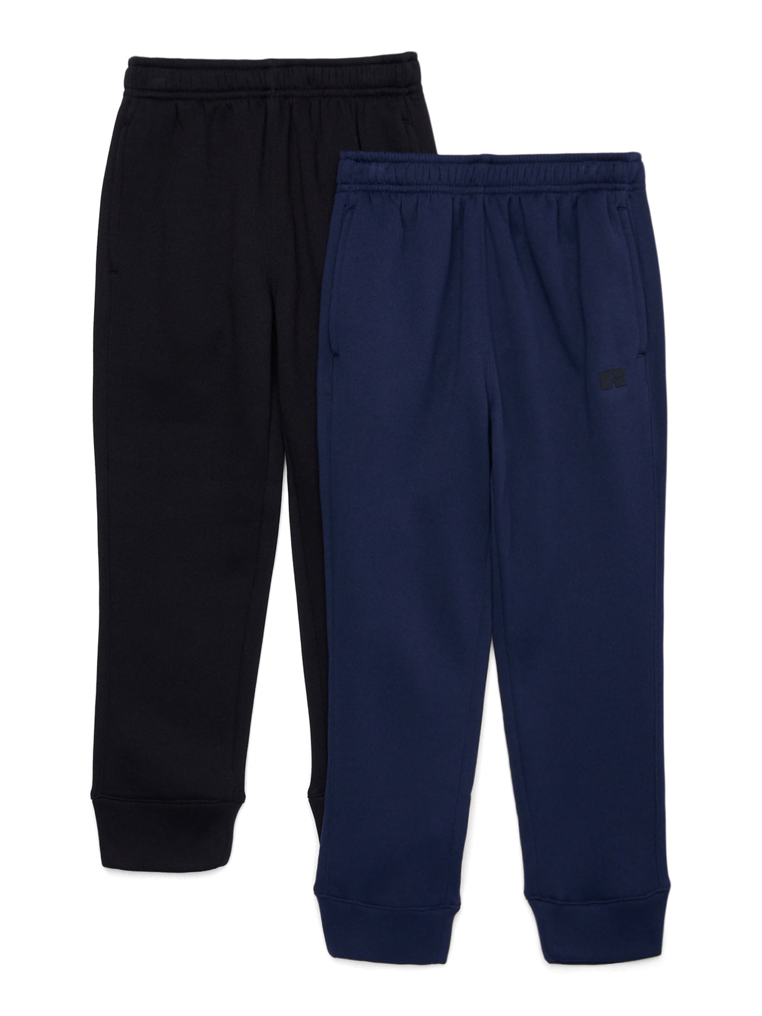 Russell Athletic Boy's Fleece Sweatpants, 2-Pack, Sizes 4-18
