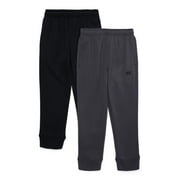 Boy's Fleece Sweatpants, 2-Pack, Sizes 4-18 & Husky
