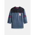 thumbnail image 1 of Russell Athletic Boy's Graphic V Neck Football Tee with Long Sleeves, Sizes 4-18, 1 of 4