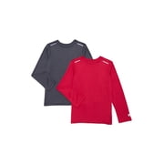 Russell Athletic Boy's Performance Long Sleeve T-Shirt, 2-Pack, Sizes 4-18