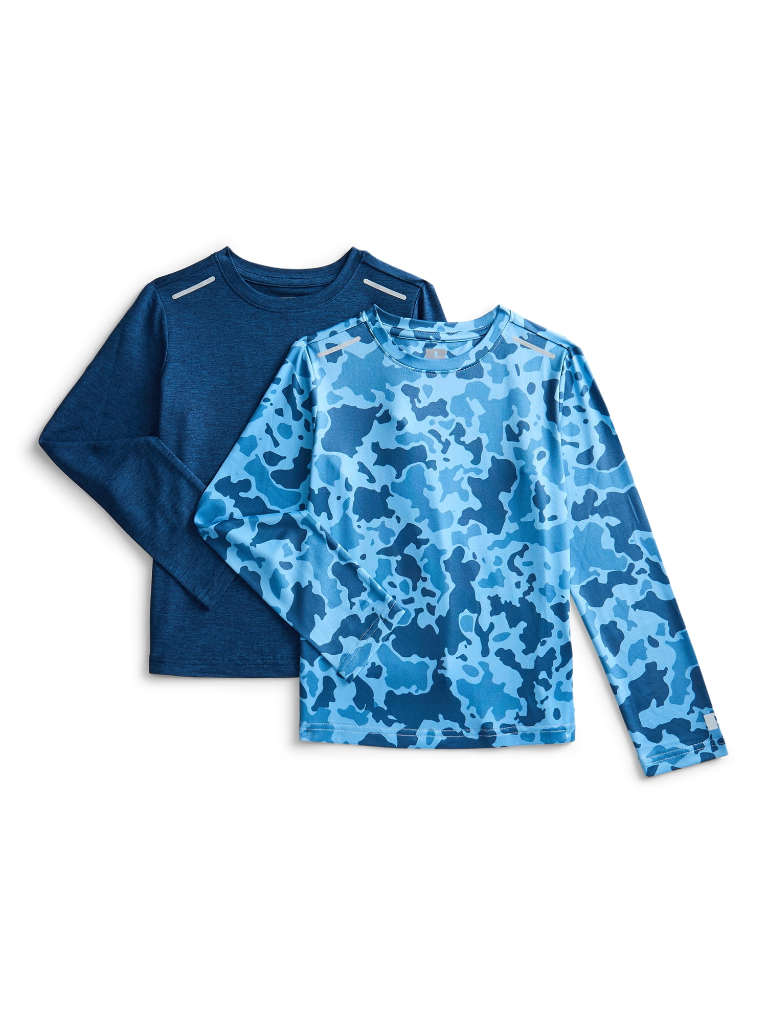 Russell Athletic Boy's Performance Long Sleeve T-Shirt, 2-Pack, Sizes 4-18