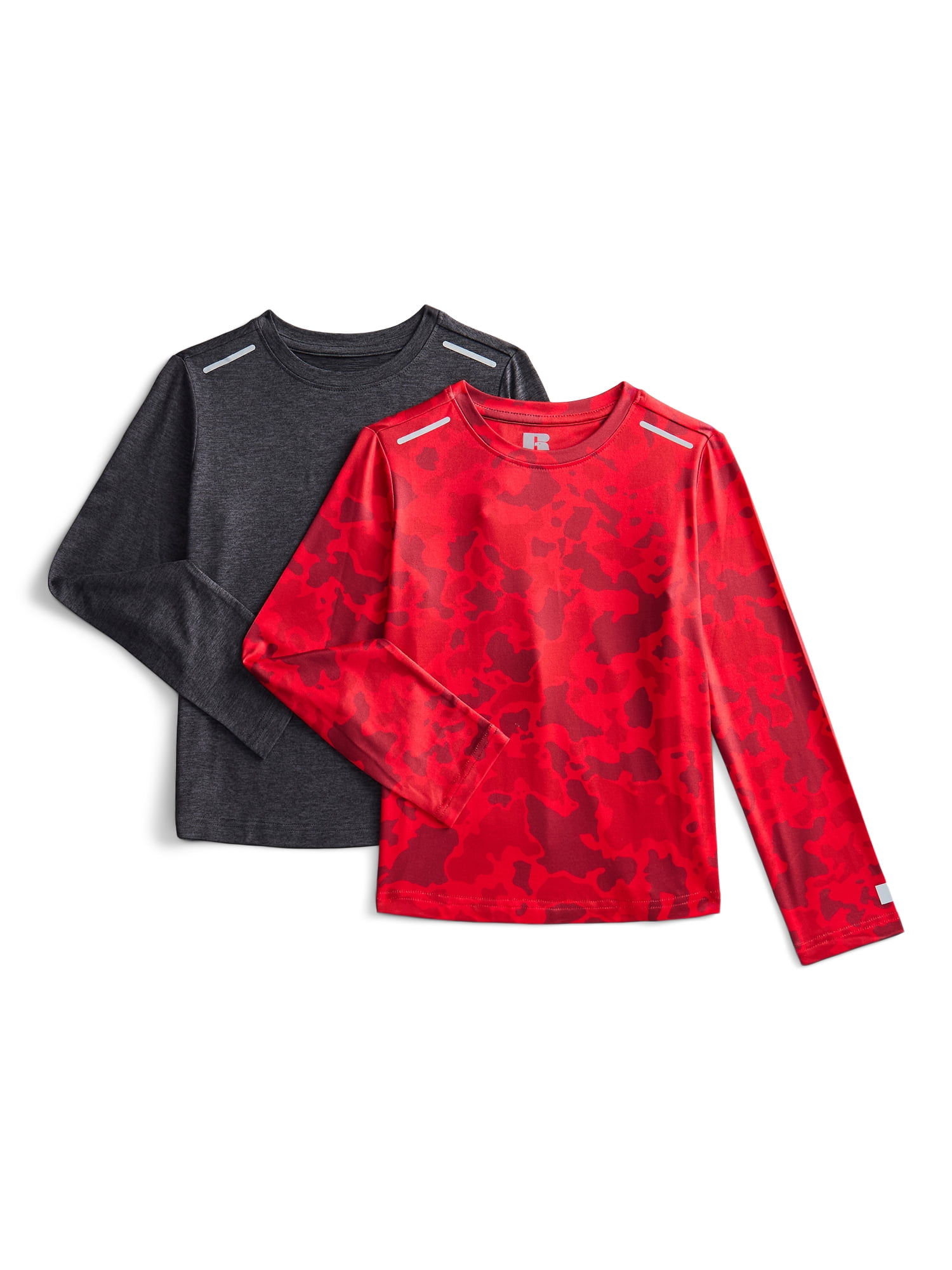 Russell Athletic Boy's Performance Long Sleeve T-Shirt, 2-Pack, Sizes 4-18
