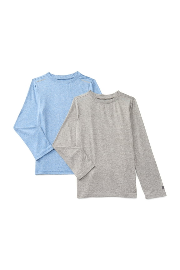 Boy's Performance Long Sleeve T-Shirt, 2-Pack, Sizes 4-18