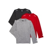 Russell Athletic Boy's Performance Long Sleeve T-Shirt, 3-Pack, Sizes 4-18