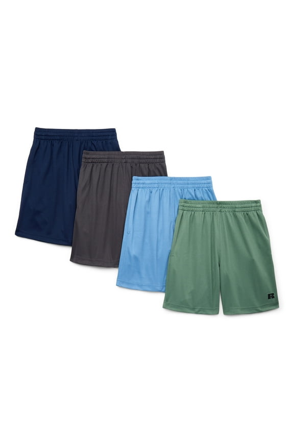 Boy's Performance Mesh Shorts, 4-Pack, Sizes 2T-5T