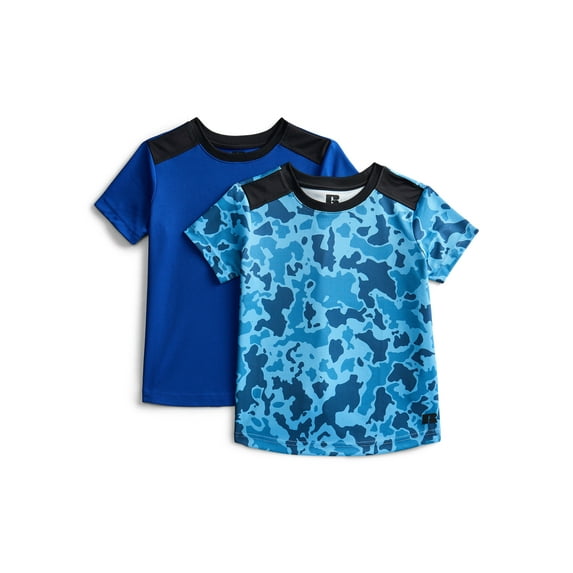 Russell Athletic Boys Performance Short Sleeve Mesh T-Shirts, 2-Pack, Sizes 4-18