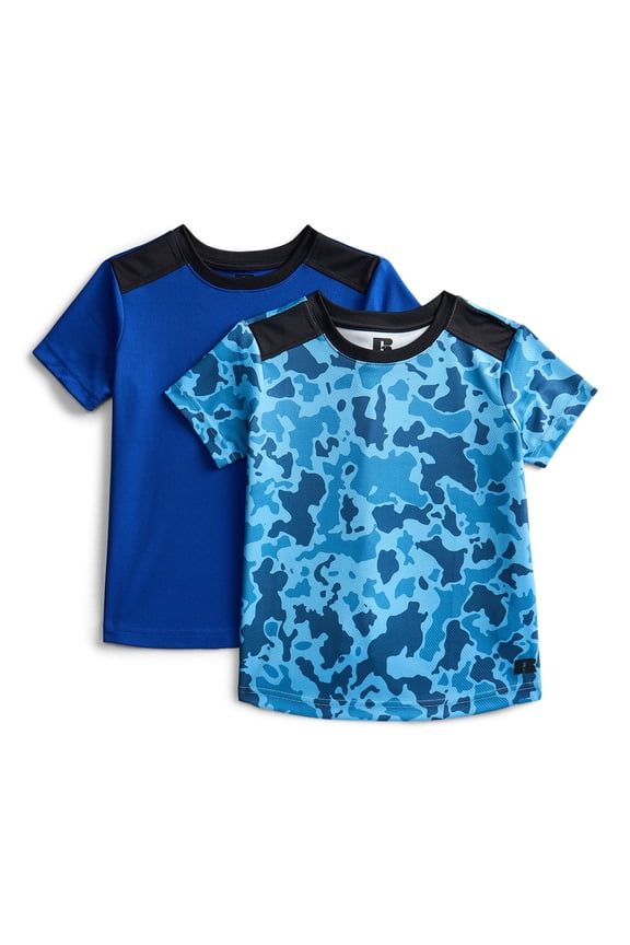 Boys Performance Short Sleeve Mesh T-Shirts, 2-Pack, Sizes 4-18