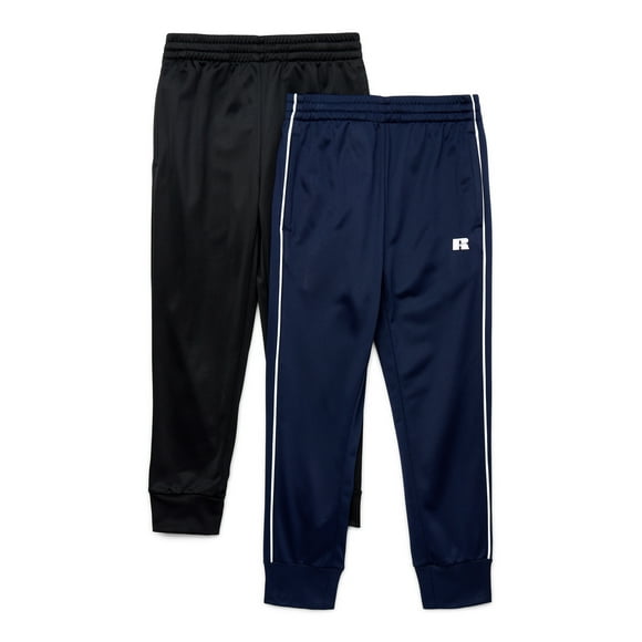 Russell Athletic Boy's Pull-On Tricot Jogger Pants, 2-Pack, Sizes 2T-5T