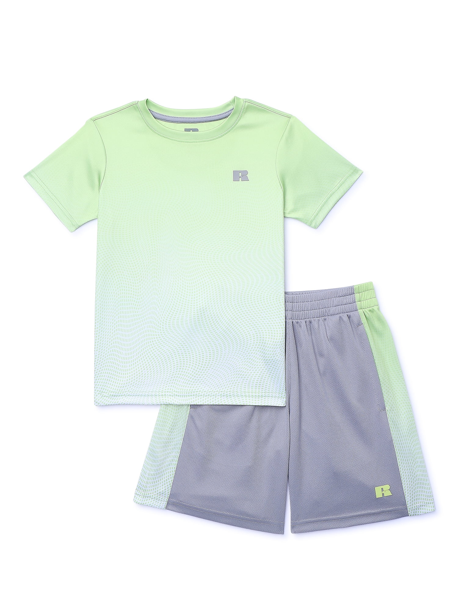 Russell Athletic Boys Active Short Sleeve T-Shirt and Shorts
