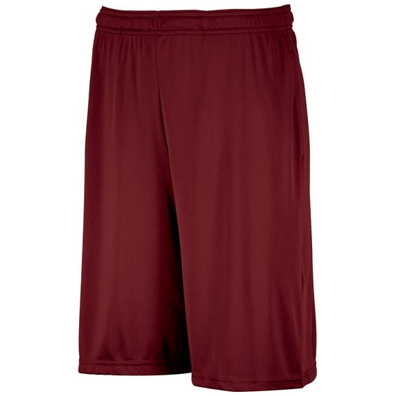 Russell Athletic Boys' Big Dri-Power Performance Short with Pockets, Cardinal, Medium