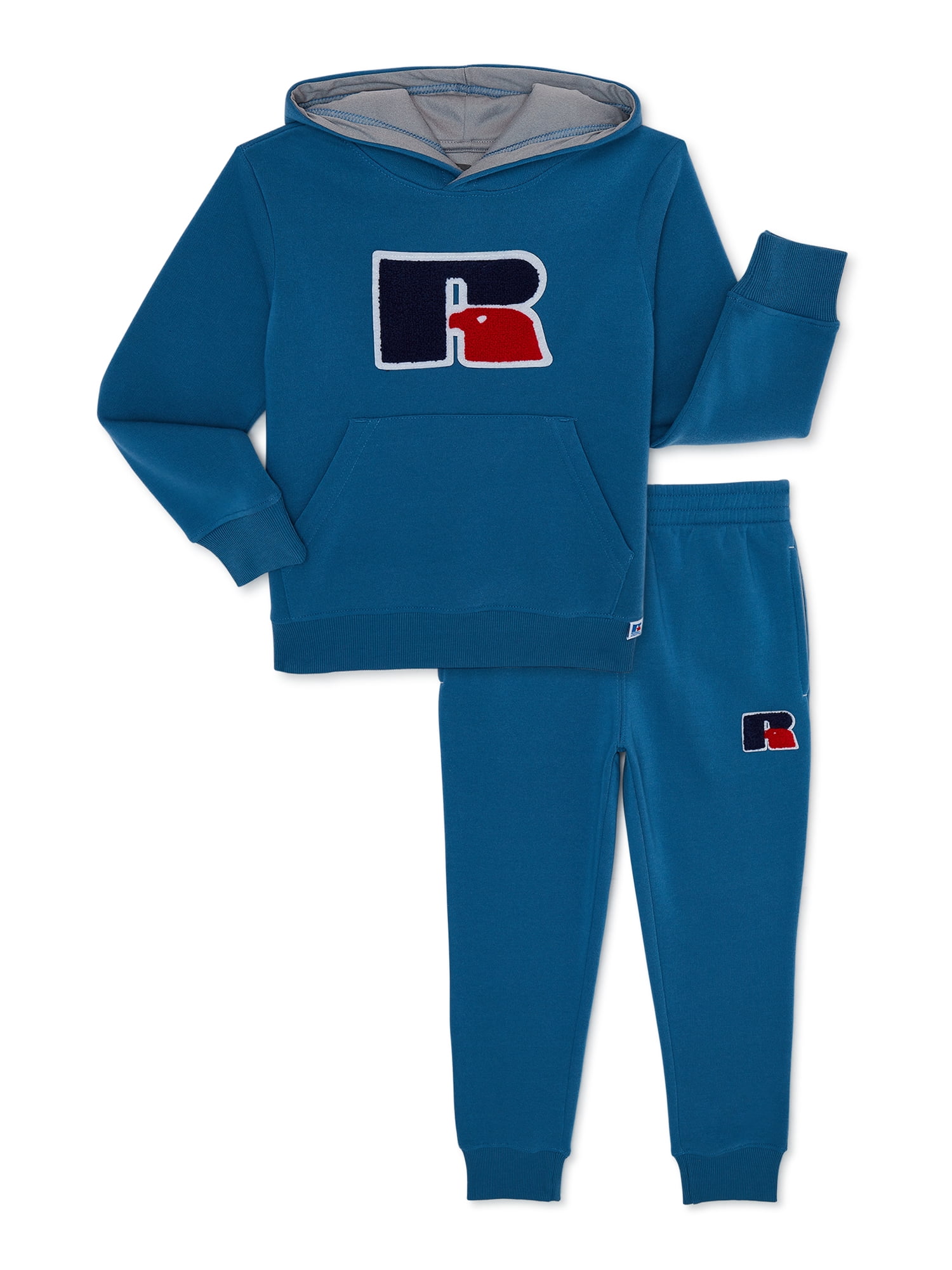 Russell Athletic Boys Chenille Fleece Hoodie and Jogger, 2-Piece Set ...