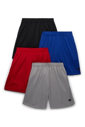 Boy's Performance Mesh Shorts, 4-Pack, Sizes 4-18 & Husky