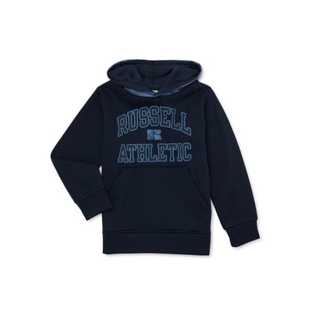 Russell Athletic Boys Plaid Logo Fleece Hoodie, Sizes 8-16
