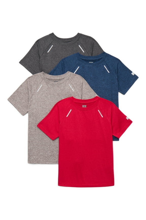 Boys Runner Tech T-Shirt, 4-Pack, Sizes 2T-5T