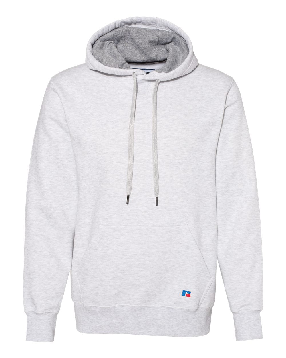 Russell Athletic Cotton Rich Fleece Hooded Sweatshirt - Charcoal Heather, Size L