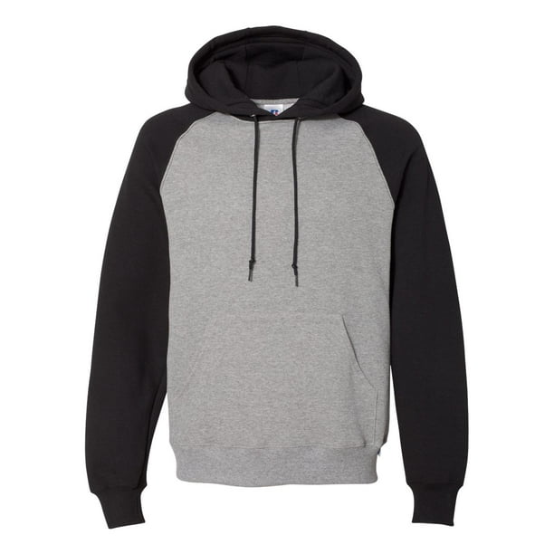 Russell Athletic Dri-Power Pull À Capuche en Polaire Sweatshirt Homme, Cendre, M