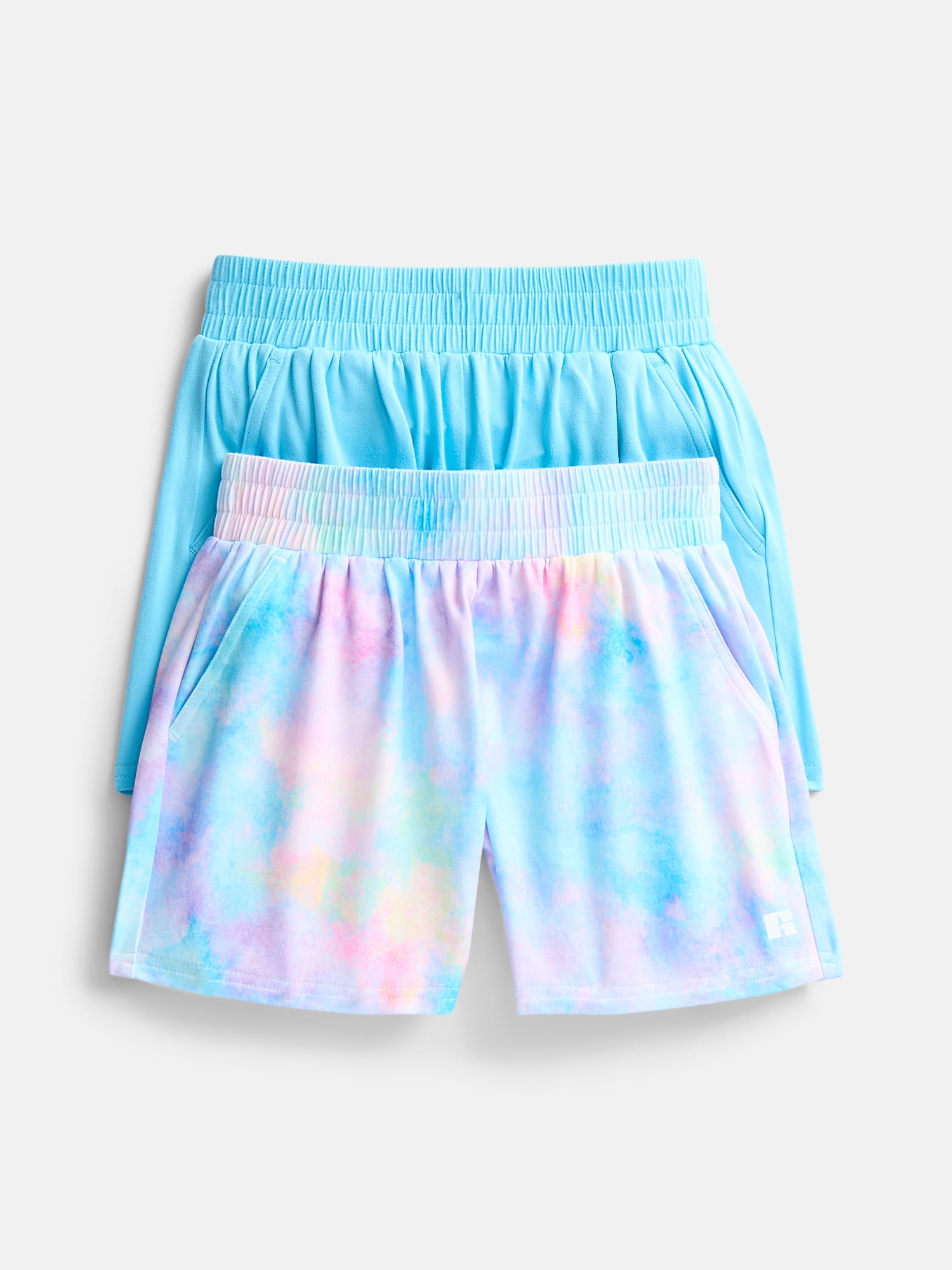 Russell Athletic Girls Performance Shorts, 2-Pack, Sizes 4-18
