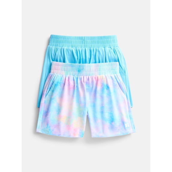 Russell Athletic Girls Performance Shorts, 2-Pack, Sizes 4-18