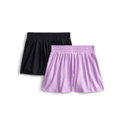 Girls Performance Shorts, 2-Pack, Sizes 4-18