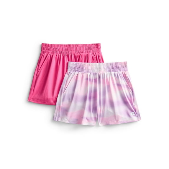 Russell Athletic Girls Performance Shorts, 2-Pack, Sizes 4-18