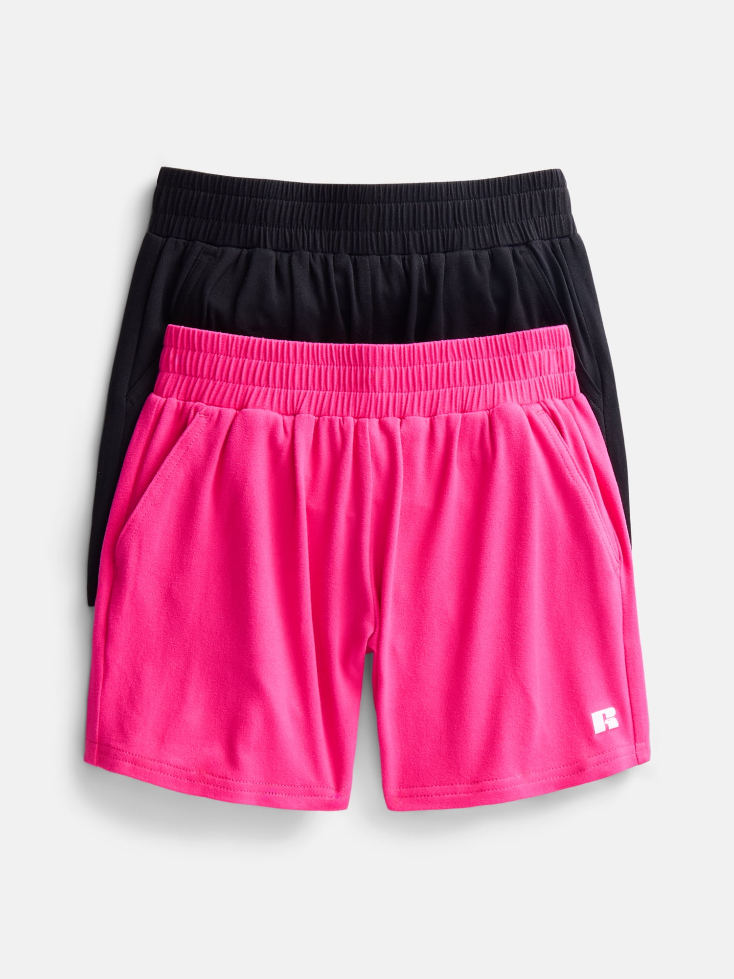 Russell Athletic Girls Performance Shorts, 2-Pack, Sizes 4-18