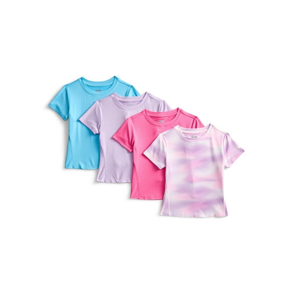 Russell Athletic Girls Performance Short Sleeve T-Shirts, 4-Pack, Sizes 4-18