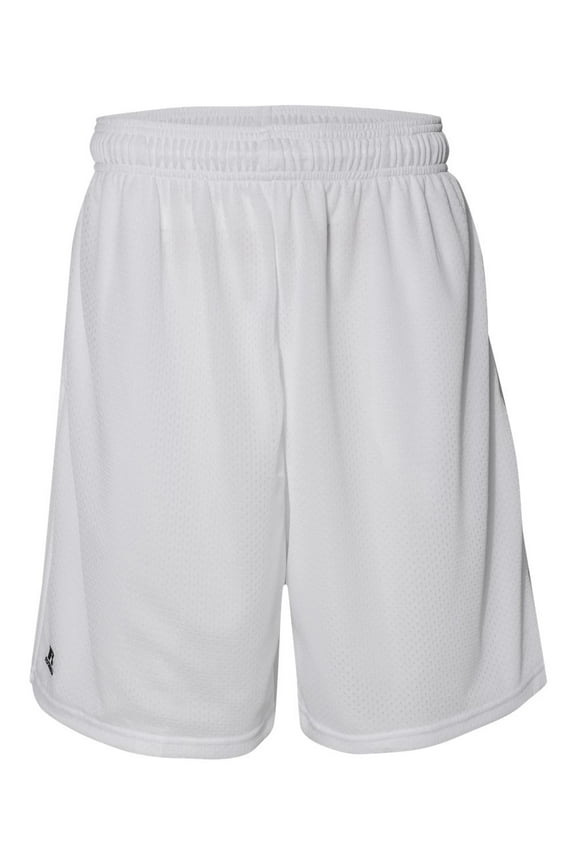 Men's 9 Polyester Tricot Mesh Pocketed Shorts, Style 651AFM