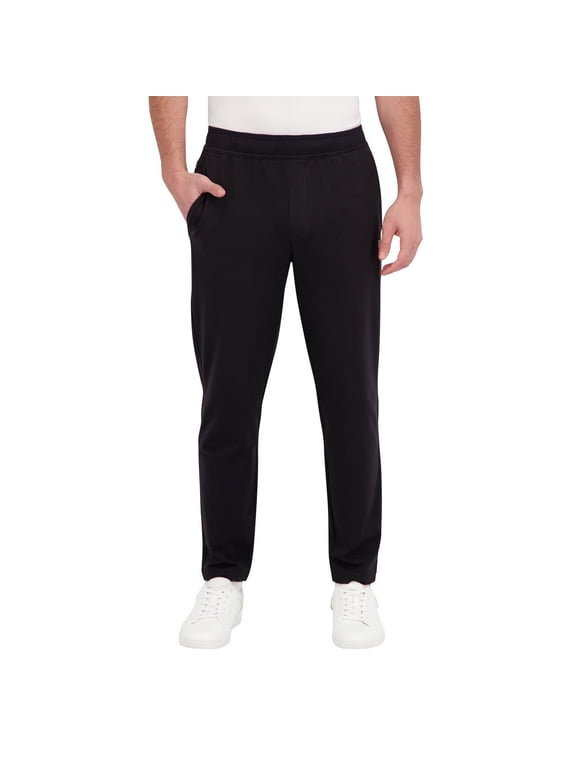 Men's Athletic Tapered Fit Pants, Black, XL