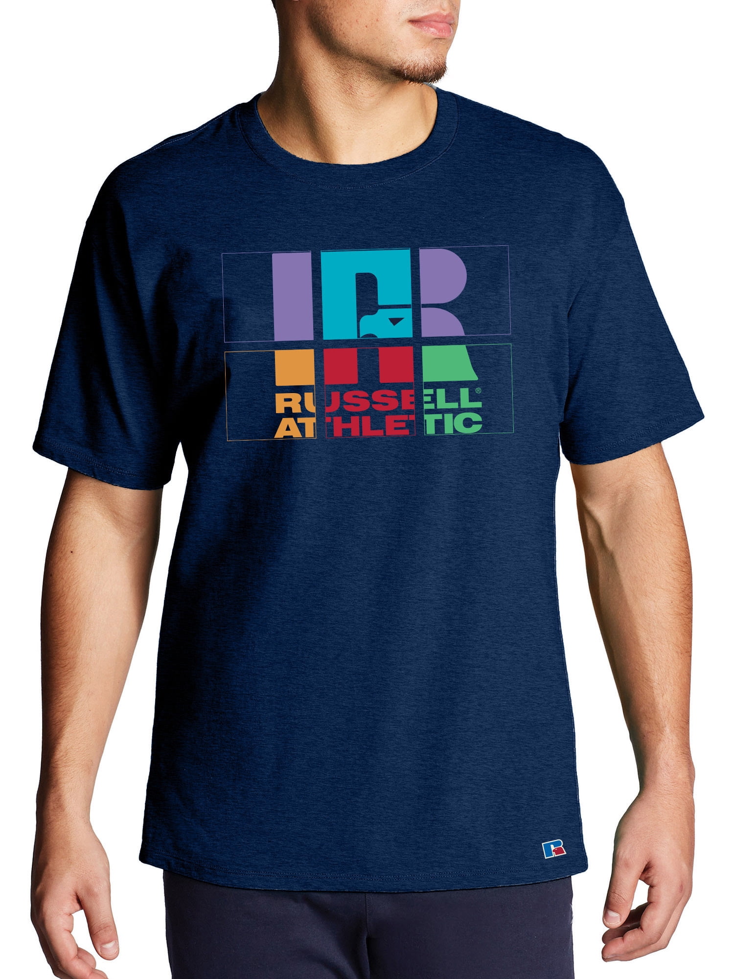 Russell Athletic Men's Big & Tall Geo Logo Graphic Tee Shirt, Sizes LT-6XL