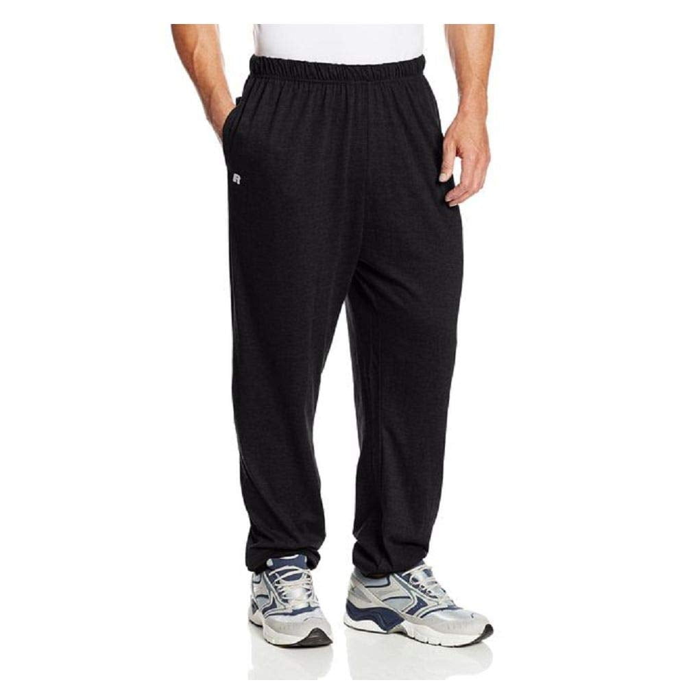 Russell Athletic Men's Big and Tall Cotton Jersey Pant with Pockets ...