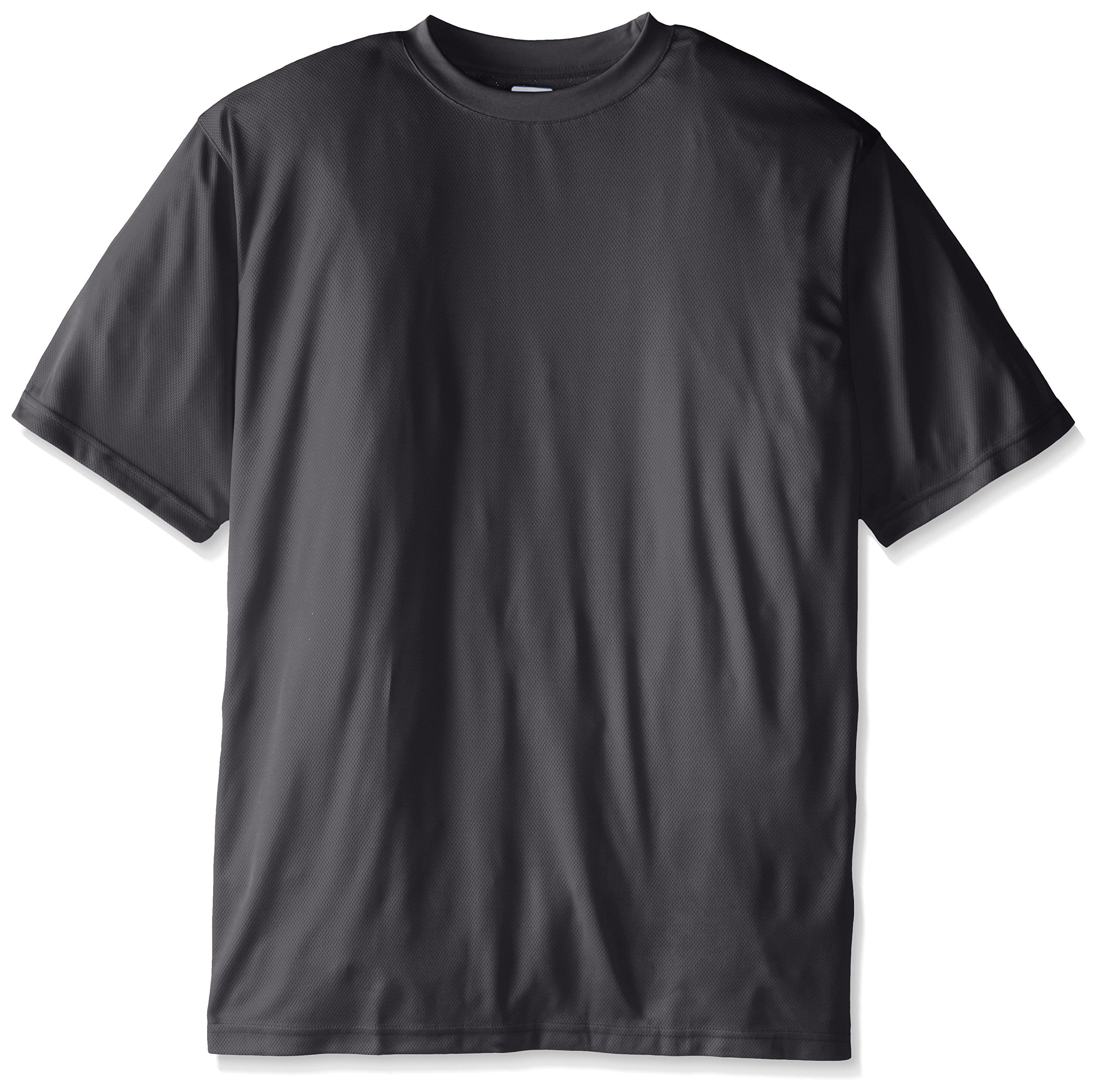 Russell Athletic Men's Big and Tall Dri-Power S/s Crew, Charcoal Heather/Gran Heather, 6X