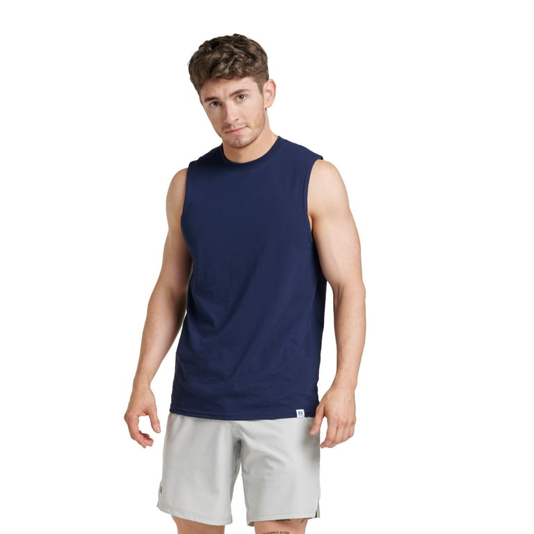 Russell Athletic Men's Dri-Power Cotton Performance Muscle