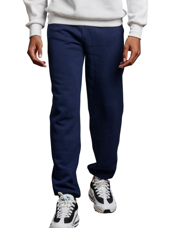 Men's and Big Men's Dri-Power Fleece Elastic Bottom Sweatpants with or without Pockets, Sizes S-4XL