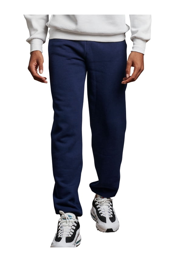 Men's and Big Men's Dri-Power Fleece Elastic Bottom Sweatpants with or without Pockets, Sizes S-4XL