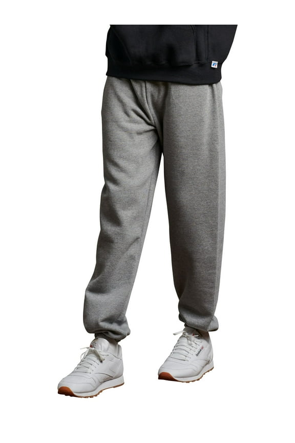 Men's and Big Men's Dri-Power Fleece Elastic Bottom Sweatpants with or without Pockets, Sizes S-4XL