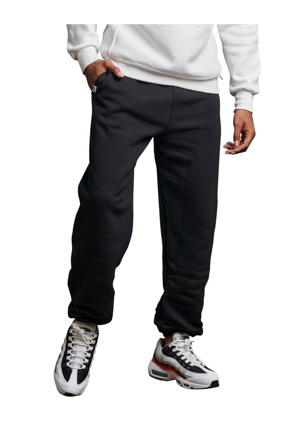 Men's and Big Men's Dri-Power Fleece Elastic Bottom Sweatpants with or without Pockets, Sizes S-4XL
