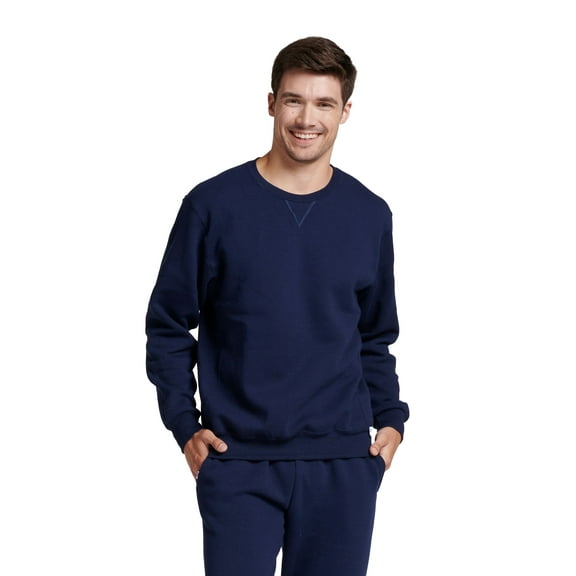 Russell Athletic Men's Dri-Power Fleece Crewneck Sweatshirts - Moisture Wicking, Mid-Weight Cotton Blend, Sizes S-4XL