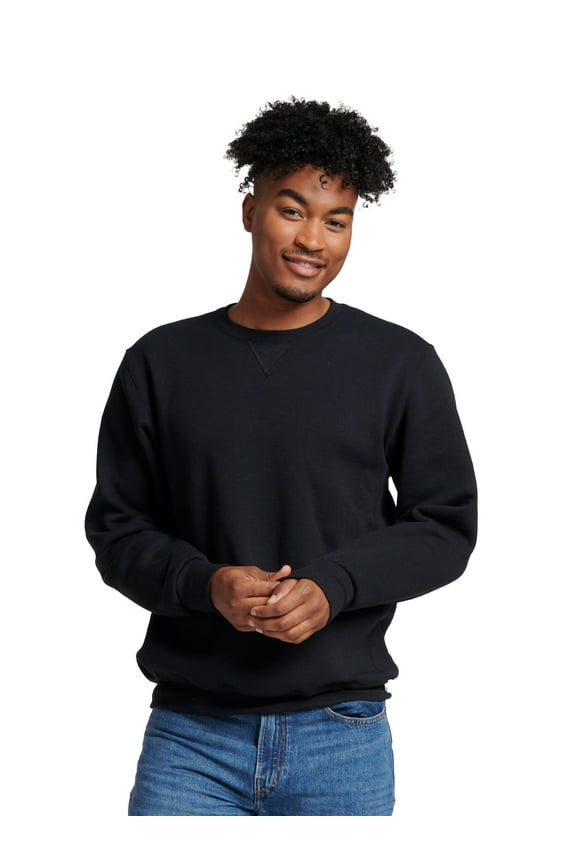 Men's Dri-Power Fleece Crewneck Sweatshirts - Moisture Wicking, Mid-Weight Cotton Blend, Sizes S-4XL